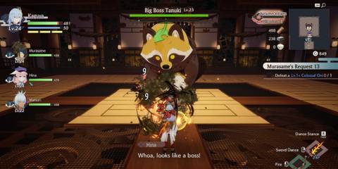 Big Boss Tanuki boss fight in Rune Factory Guardians of Azuma
