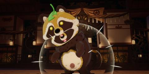 Big Boss Tanuki in Rune Factory Guardians of Azuma Mechanical Maze