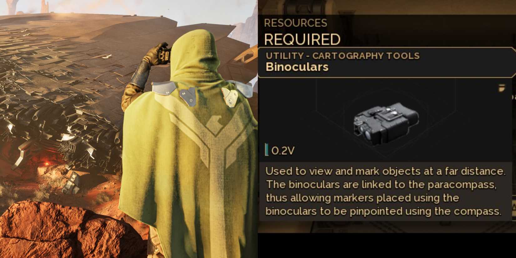 Binoculars in Dune Awakening