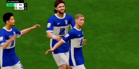 Birmingham City Celebrating A Goal In EA Sports FC 25