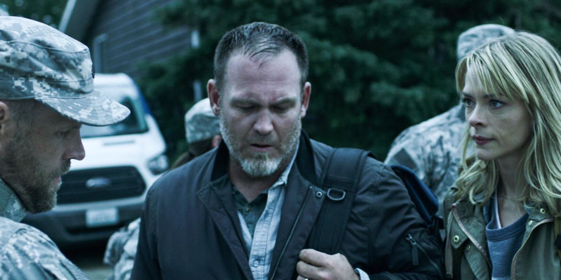Patrick (Ty Olsson) and Rose (Jamie King) in Black Summer