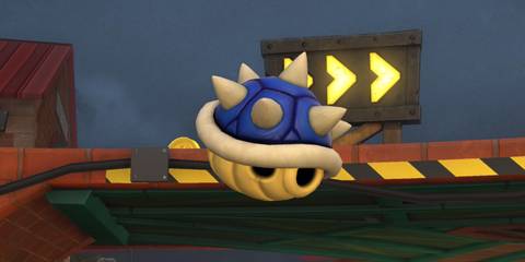 blue shell in mario kart world