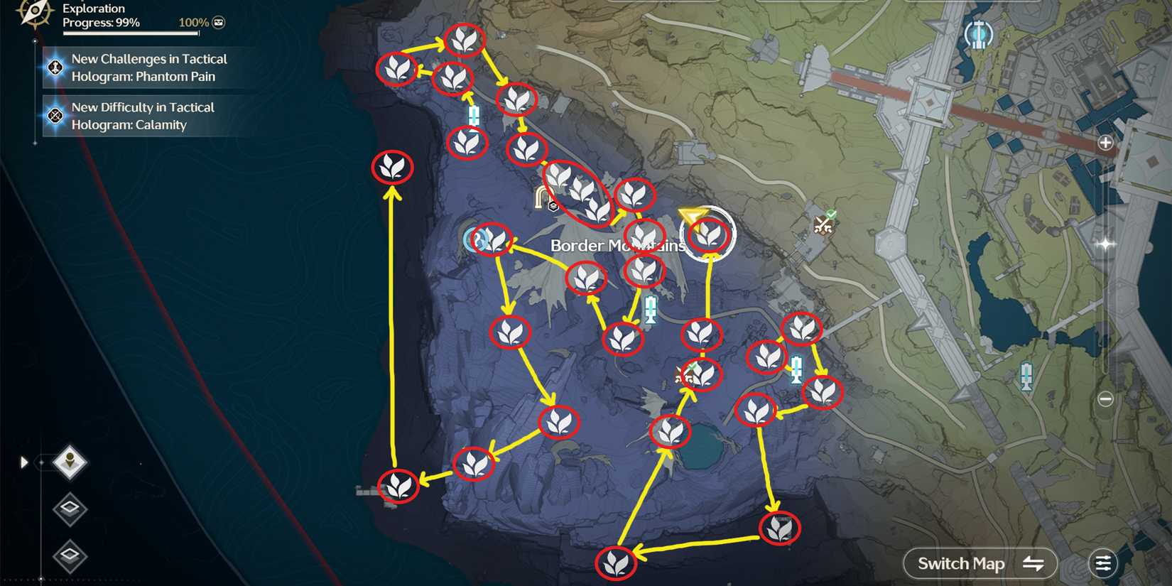 border mountains Bloodleaf Viburnum location in wuwa wuthering waves