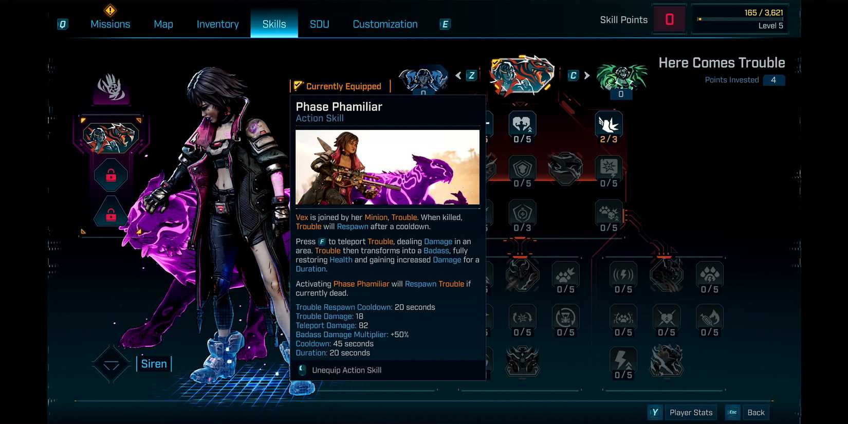 Borderlands 4 Vex skill tree