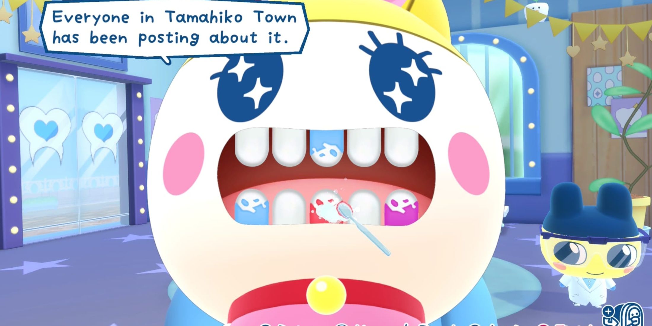 brushing teeth tamagotchi plaza
