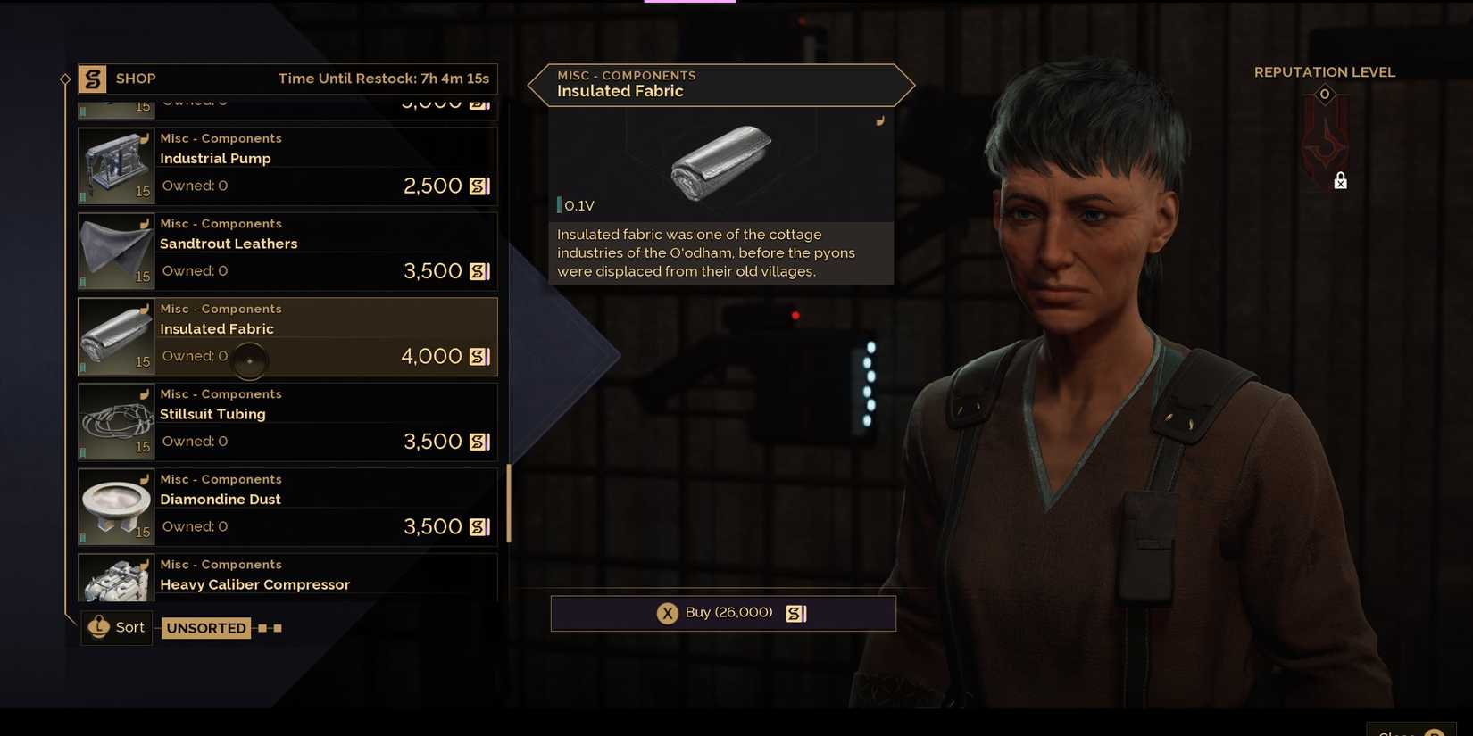 Buy Insulated Fabric Dune Awakening