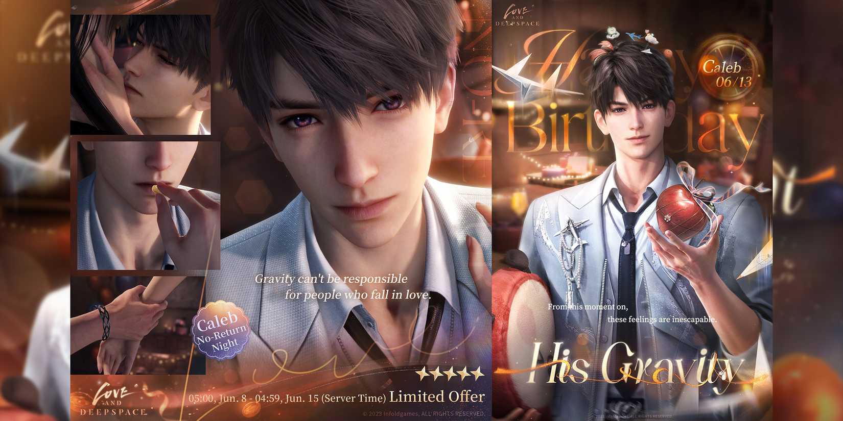 caleb first birthday banner 2 in love and deepspace