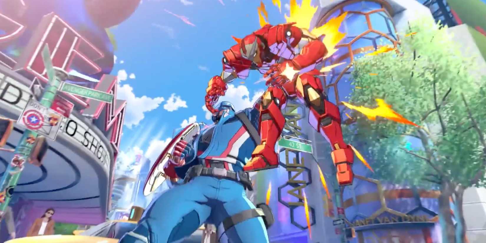 Captain America vs Iron Man in Marvel Tokon Fighting Souls