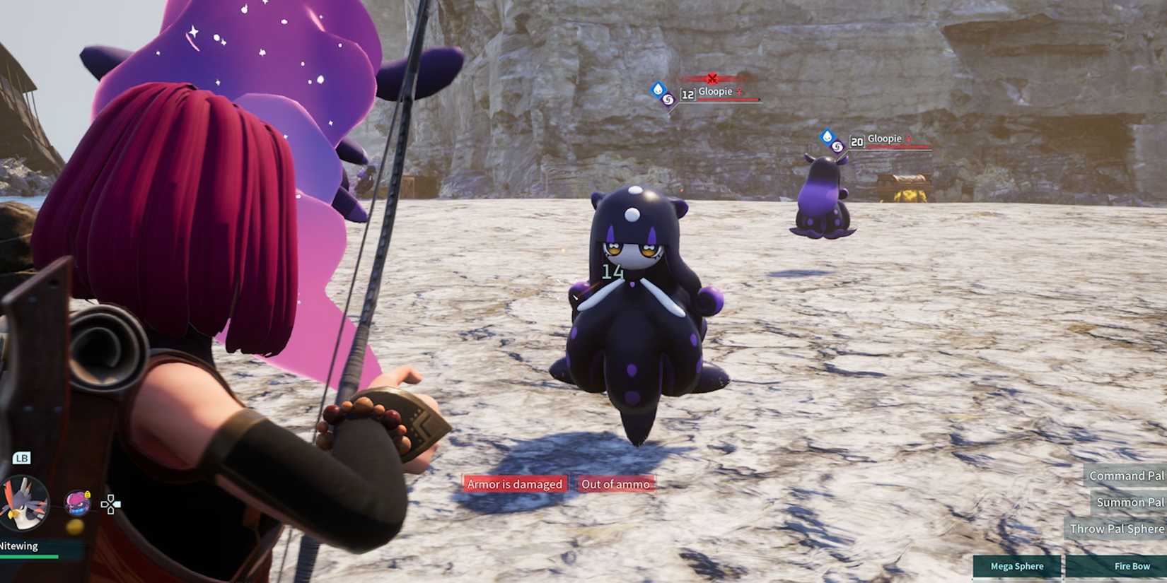 Catching Gloopie in Palworld