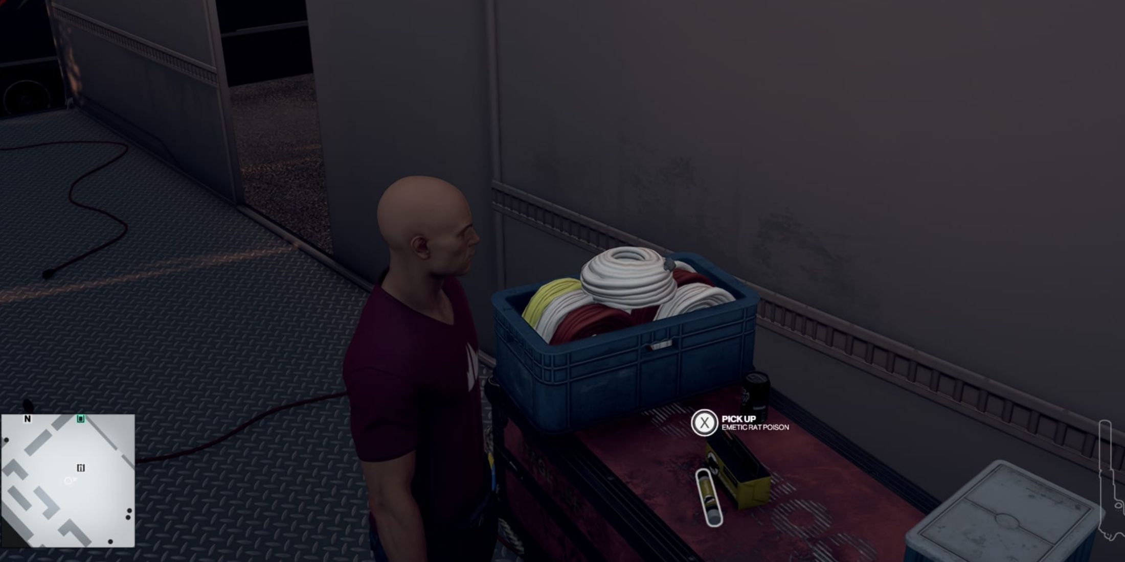 Área de distribución de catering Hitman de veneno