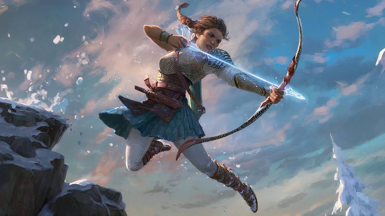 Catti-Brie The Legend of Drizzt official art WotC by Clint Cearley