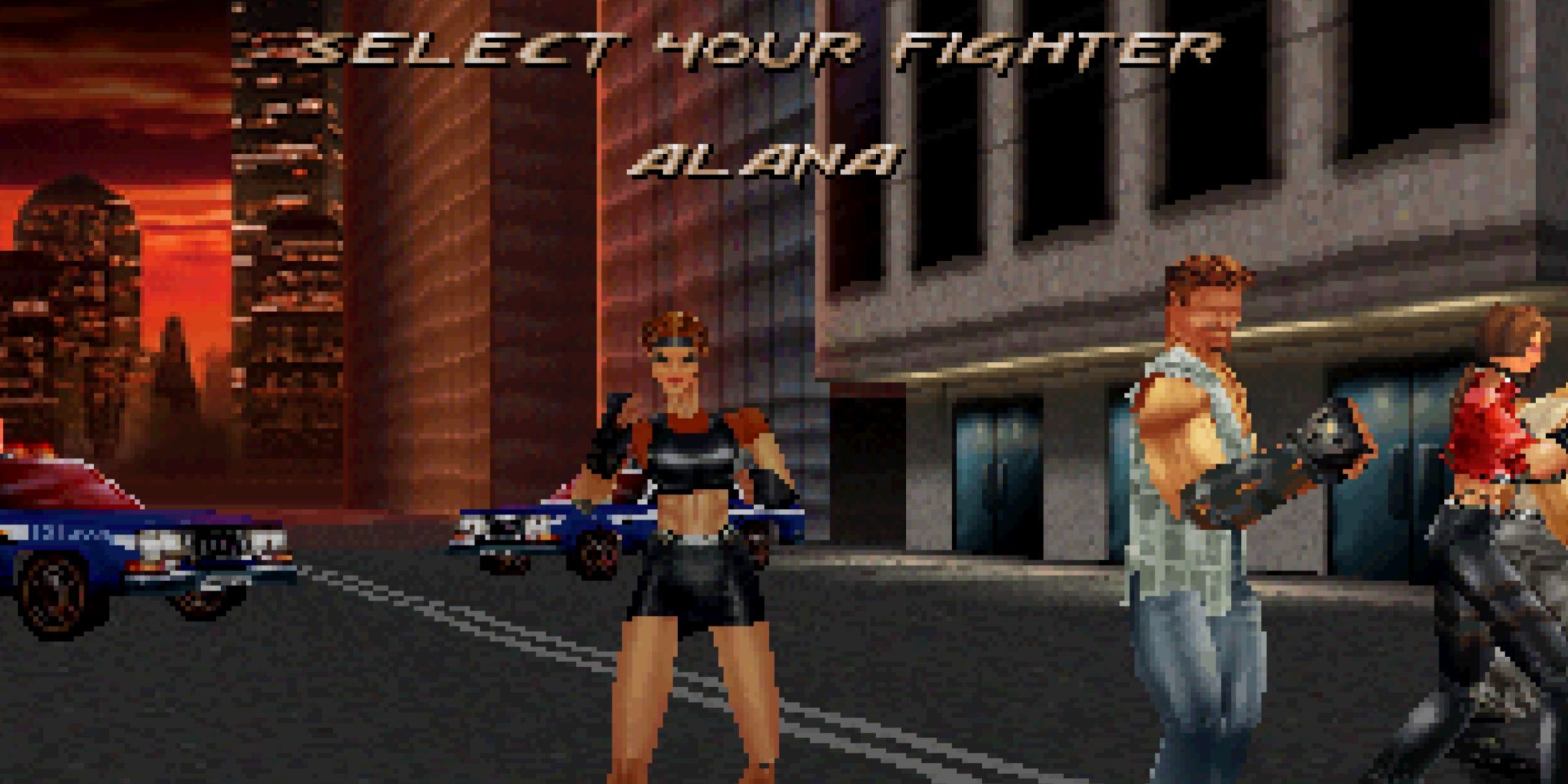 Character select in Fighting Force