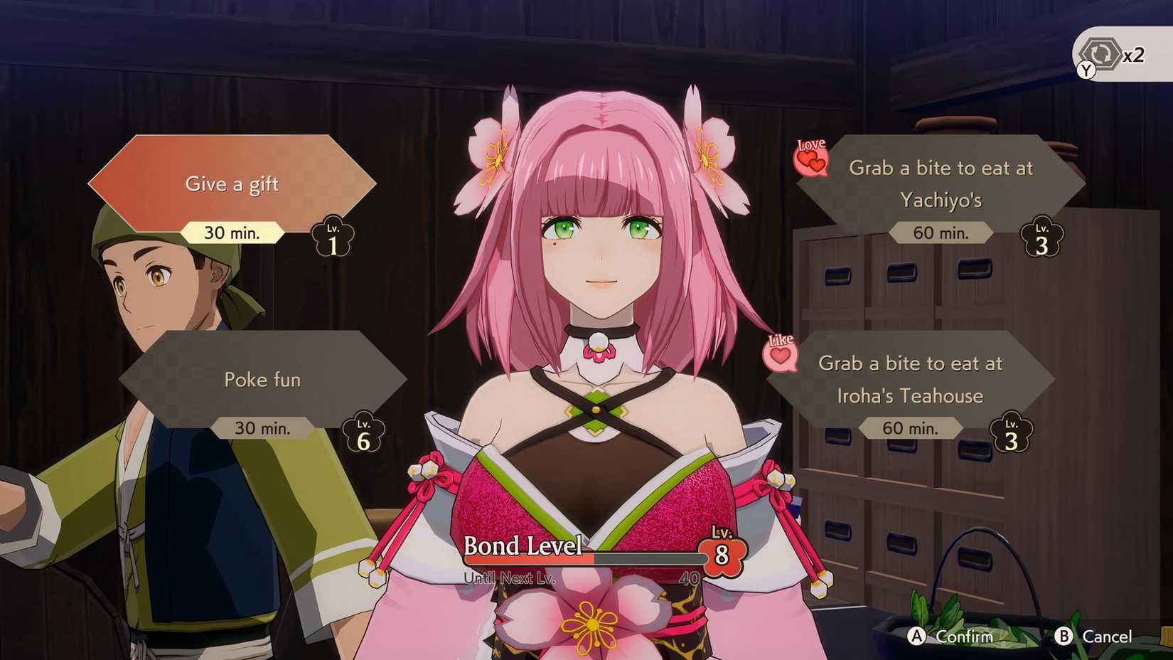 choosing bonding activities in rune factory guardians of azuma