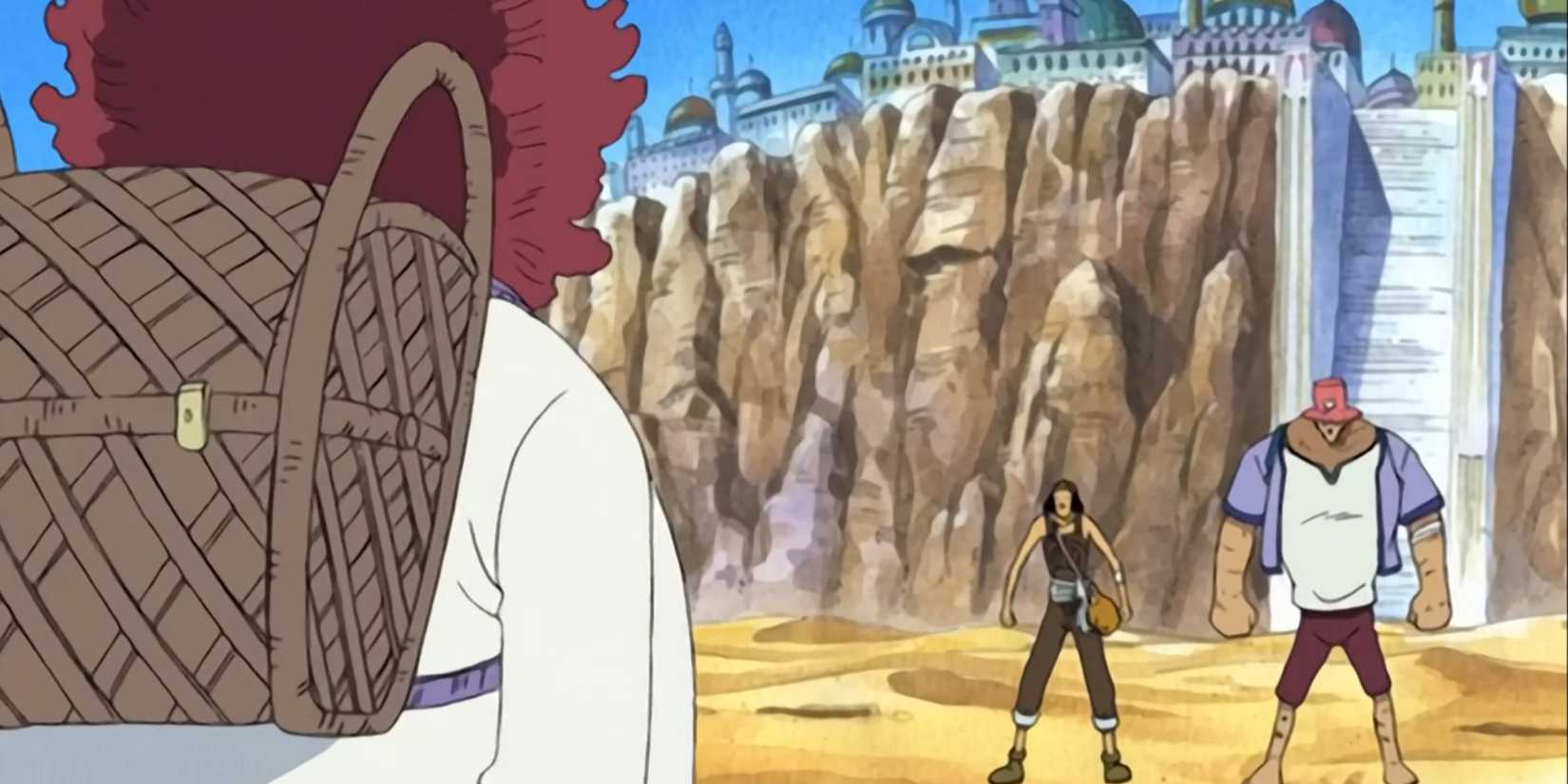 Chopper and Usopp fight Baroque Works