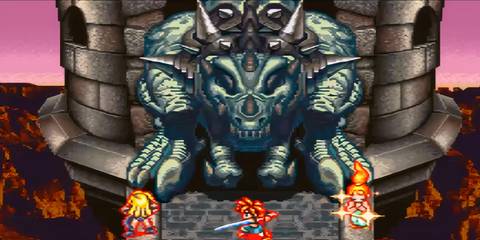 The Black Tyranno boss fight in Chrono Trigger