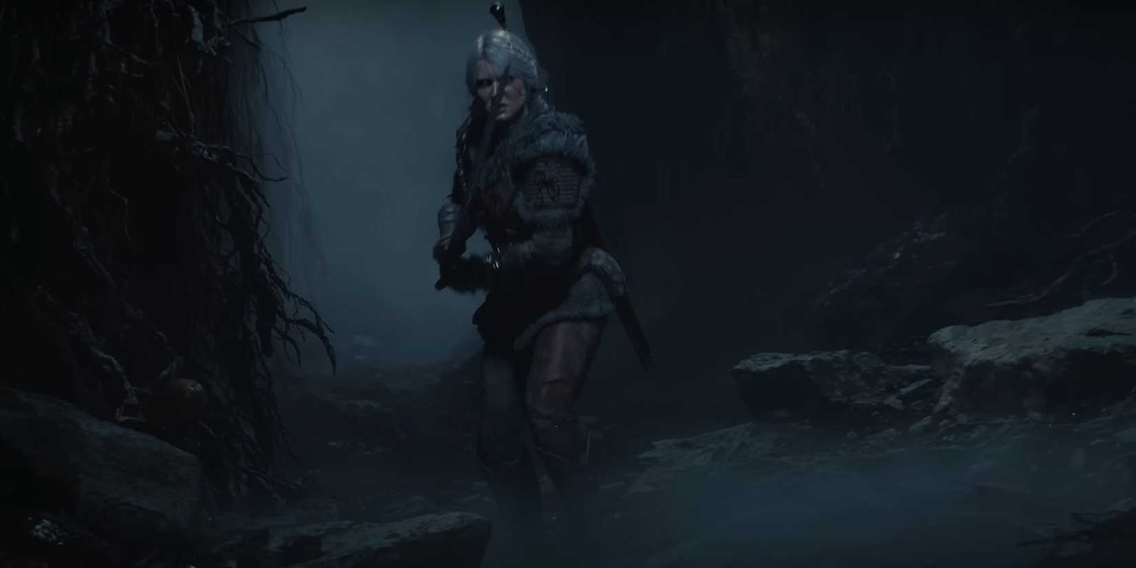 Ciri fighting Bauk in The Witcher 4
