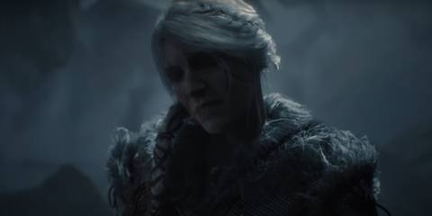 Ciri during the monster fight on witcher 4