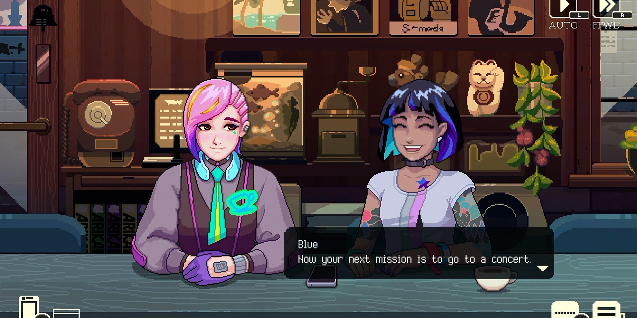 coffee talk tokyo blue