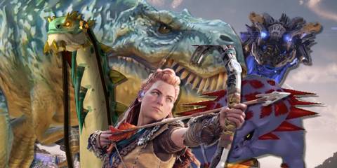 Collage of characters from various dinosaur RPGs