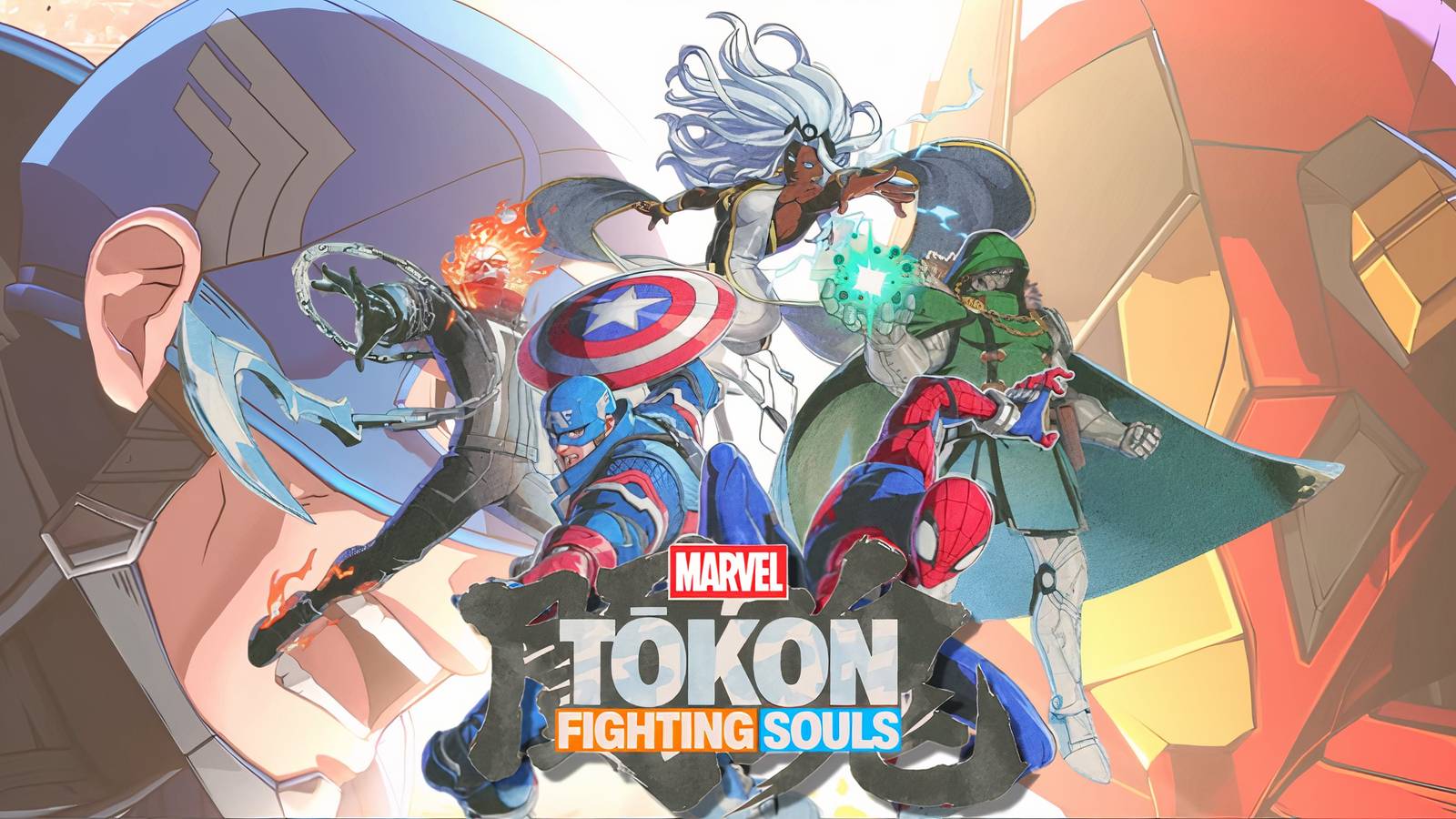 Collage of various characters in Marvel Tōkon Fighting Souls