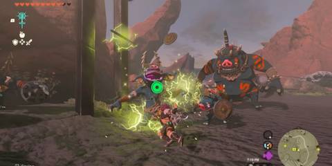 Combat against multiple enemies in The Legend of Zelda Tears of the Kingdom (2)