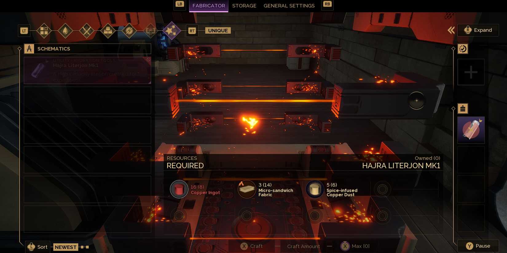 craft Hajra Literjon Mk1 in dune awakening