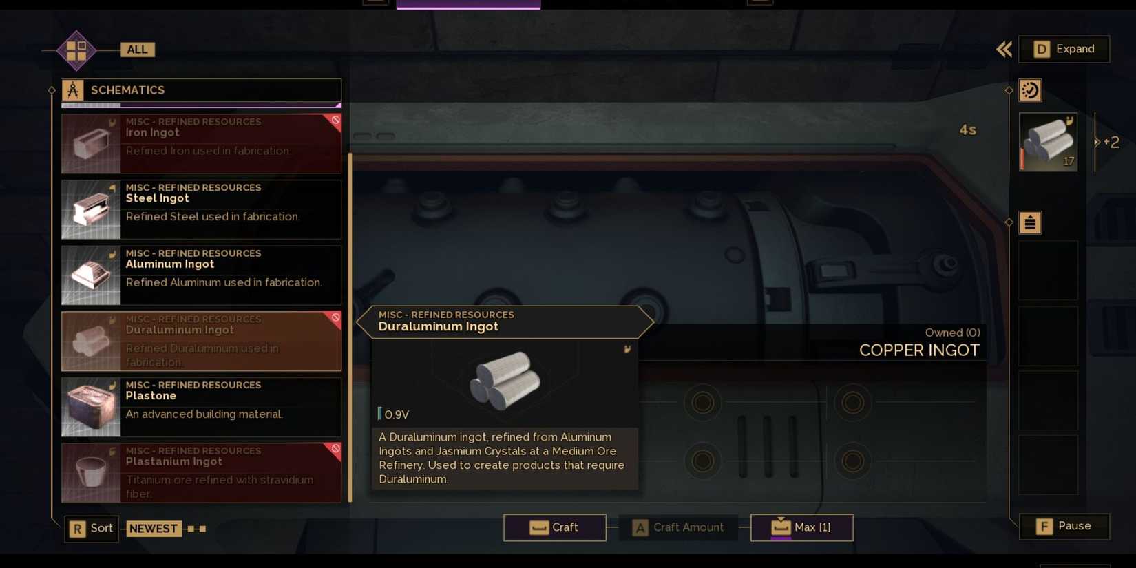 Crafting Duraluminum In Dune Awakening