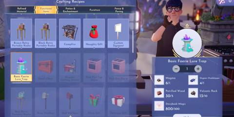 crafting lure trap dreamlight valley