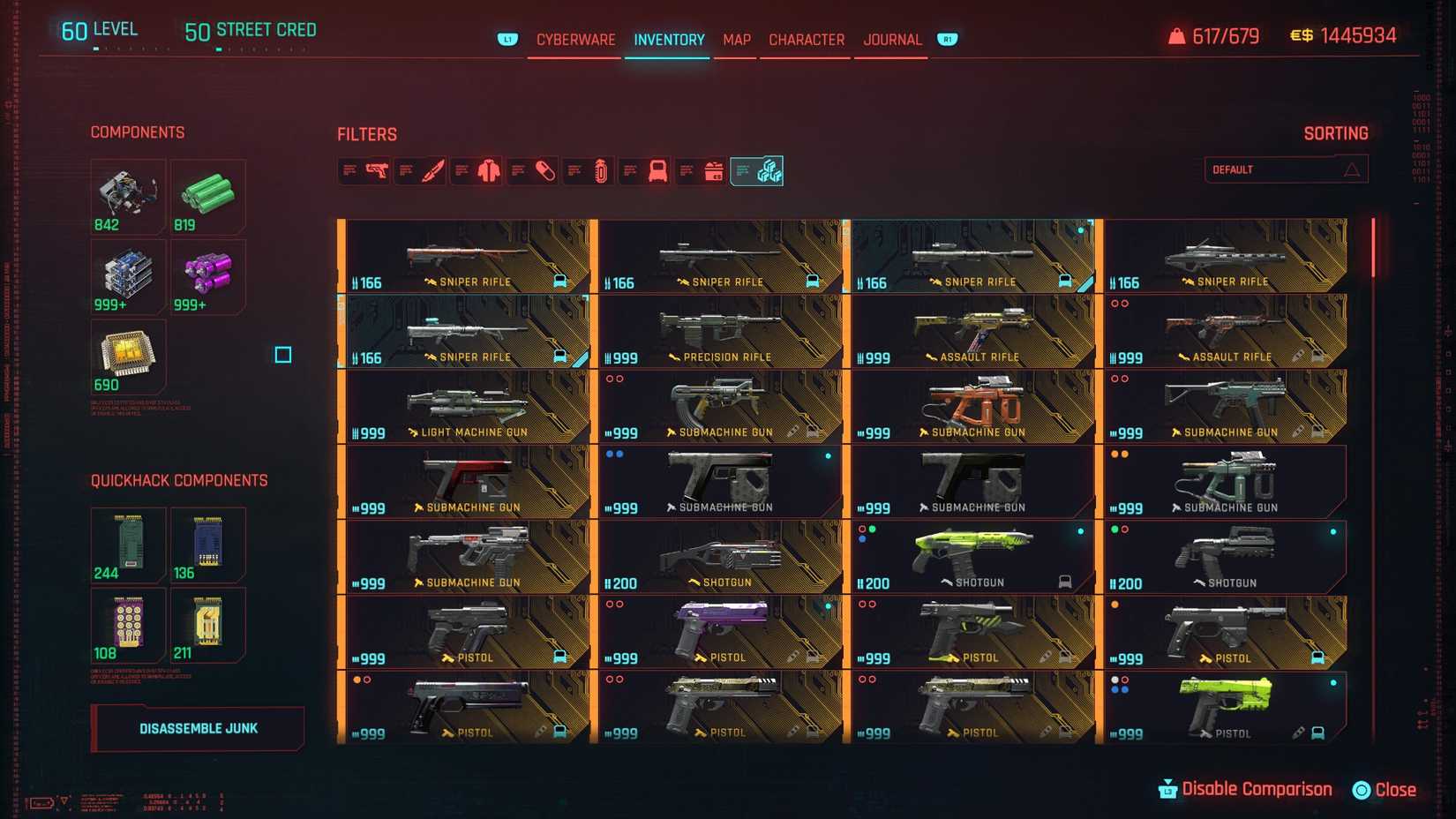 crafting materials in cyberpunk 2077