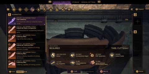 Crafting the Tarl Cutteray Dune Awakening