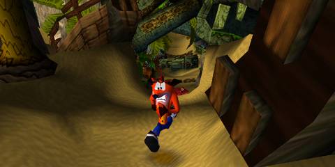 Crash running toward screen