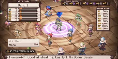 Creating a character in Disgaea Hour Of Darkness