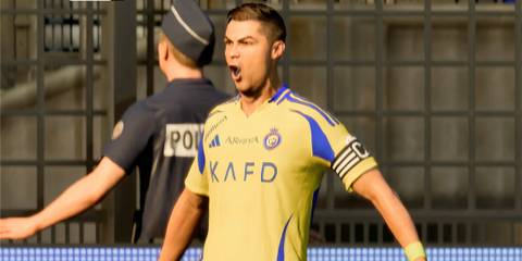 Cristiano Ronaldo Celebrating A Goal In EA Sports FC 25
