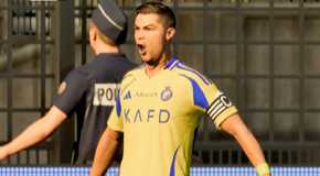 Cristiano Ronaldo Celebrating A Goal In EA Sports FC 25