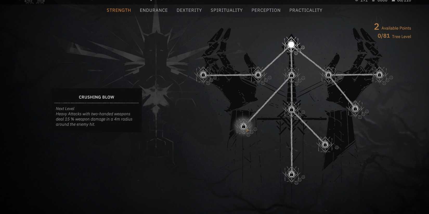 crushing blow skill in tainted grail the fall of avalon