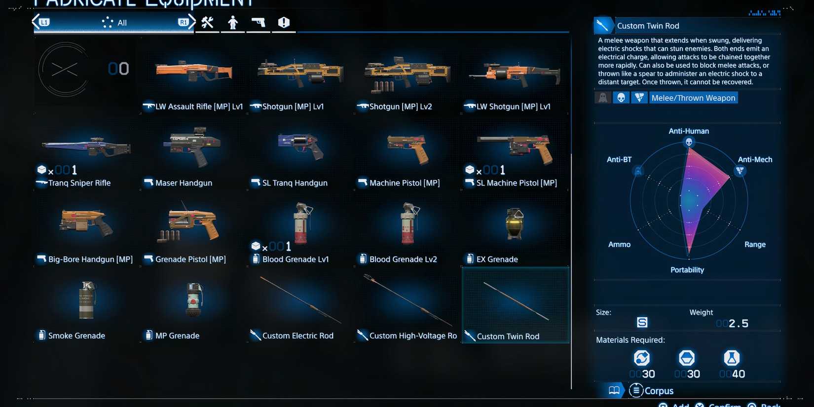 Custom Twin Rod weapon in Death Stranding 2 On the Beach