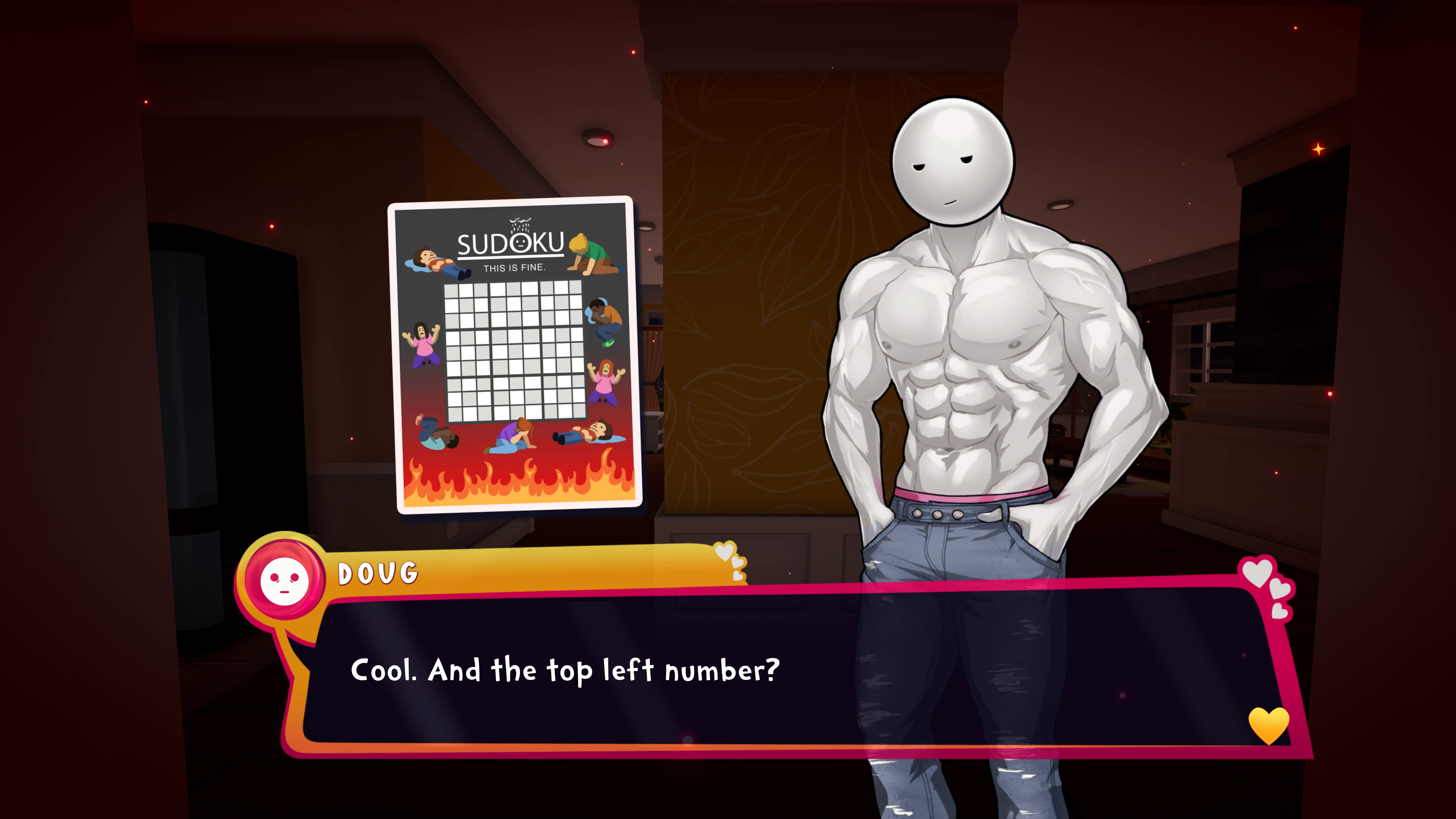 Doug Location and Sudoku Solution in Date Everything (Dateable 98)