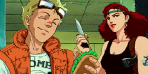 Dave and Meryl in Policenauts-1