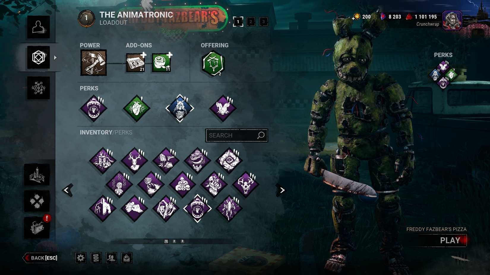 Spring Trap Dbd Back Best Springtrap Build in Dead by Daylight: FNAF Perks and Add-Ons