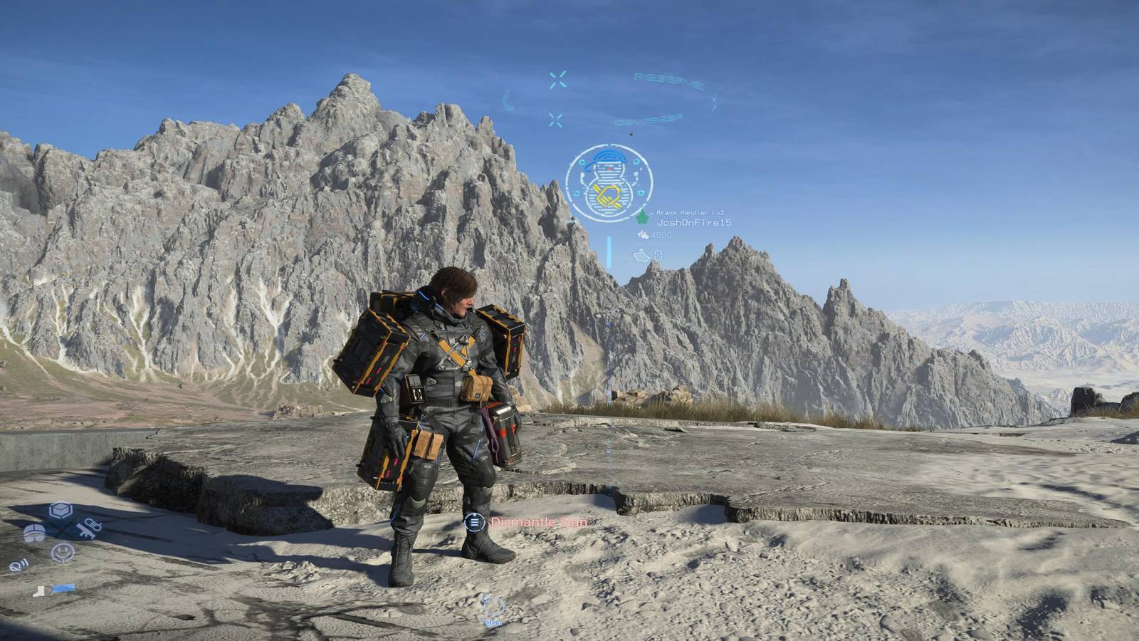 Sam Standing Next To A Sign 