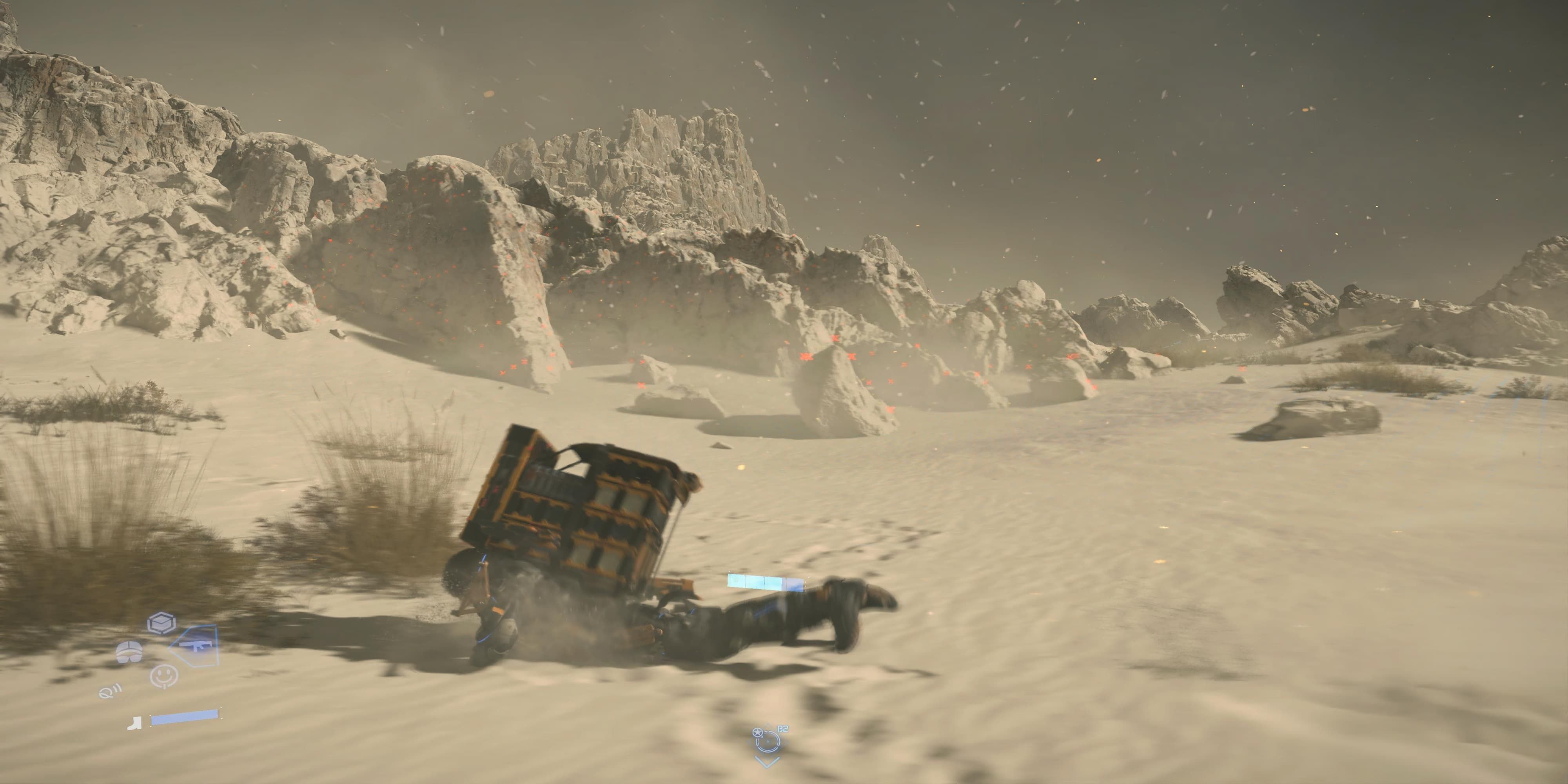 Sam Diving To The Ground