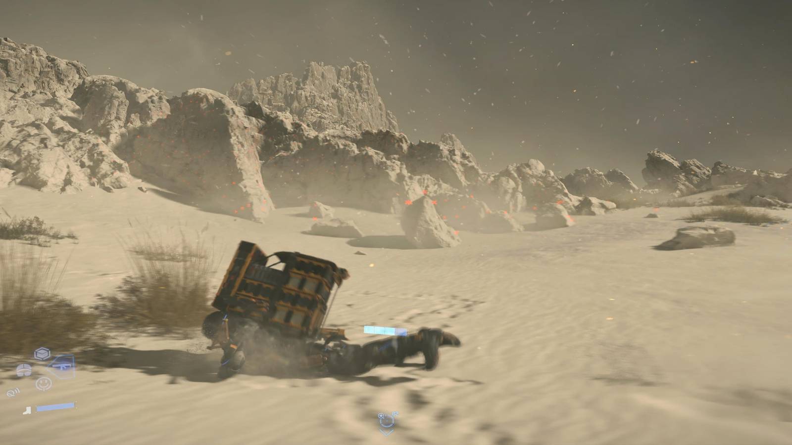 Sam Diving To The Ground