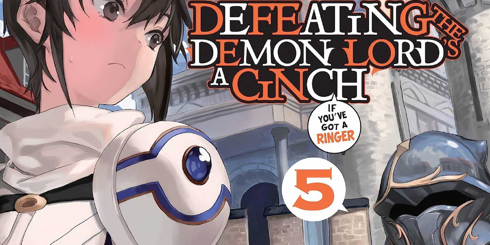 deffeating the demon lord's a cinch light novel cover.
