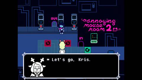 Deltarune Chapter 2 Annoying Mouse Room Puzzle #2