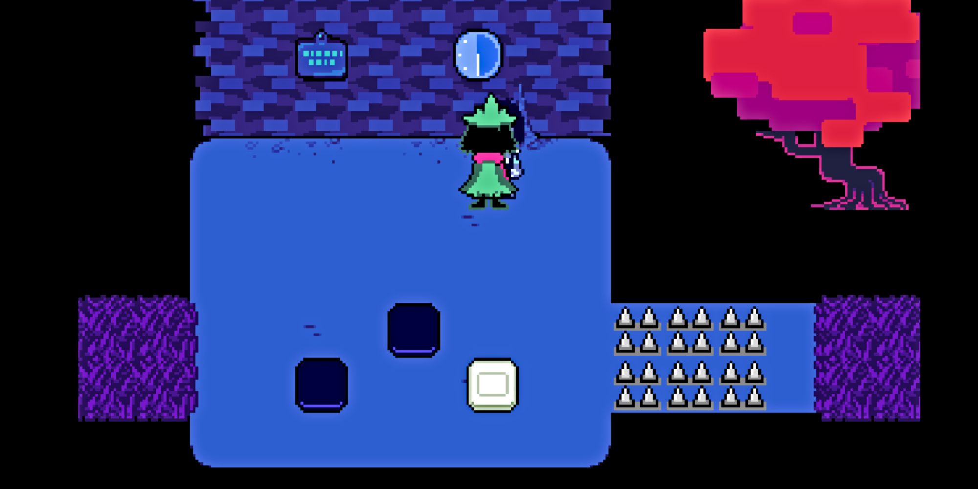 deltarune-clock-puzzle-platforms