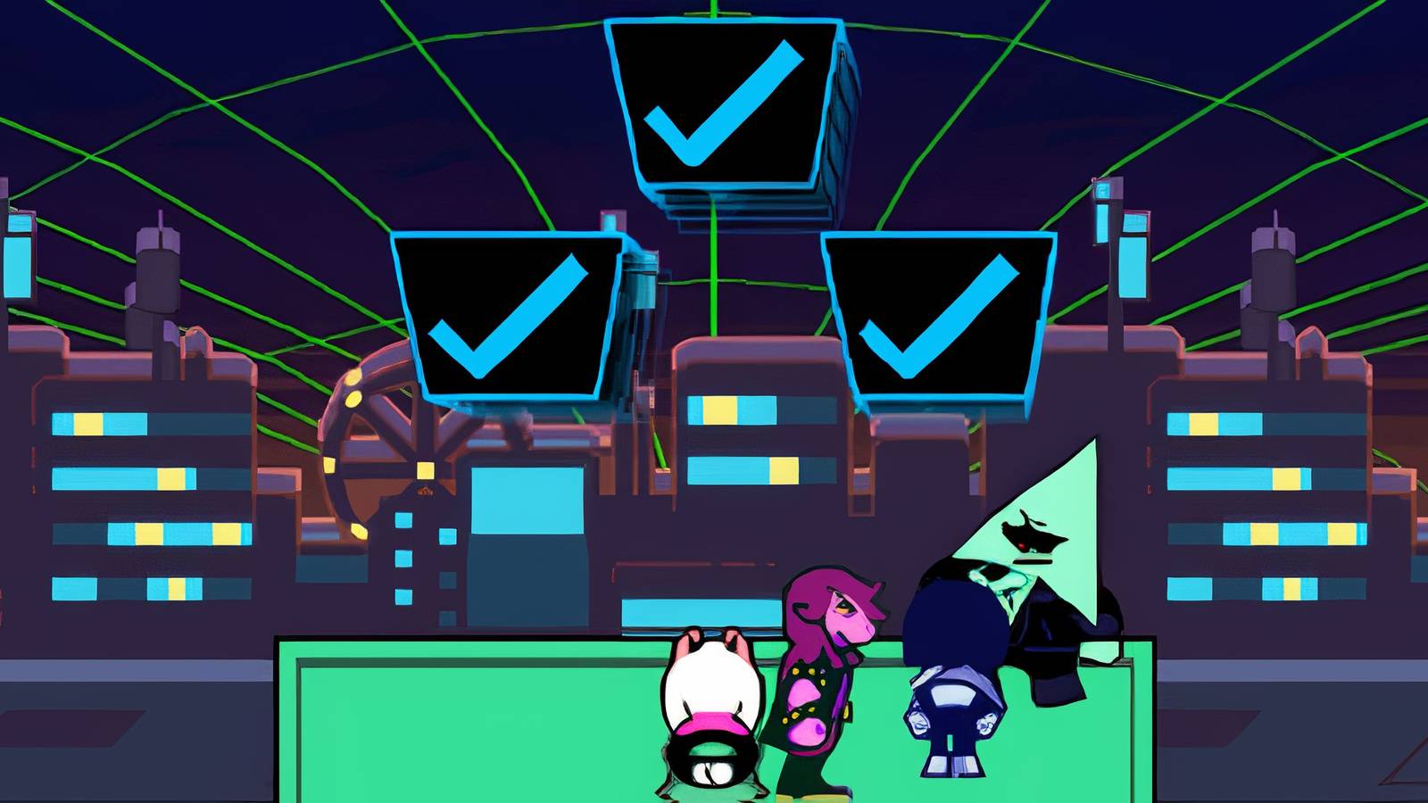 Deltarune Blue Checkmarks 