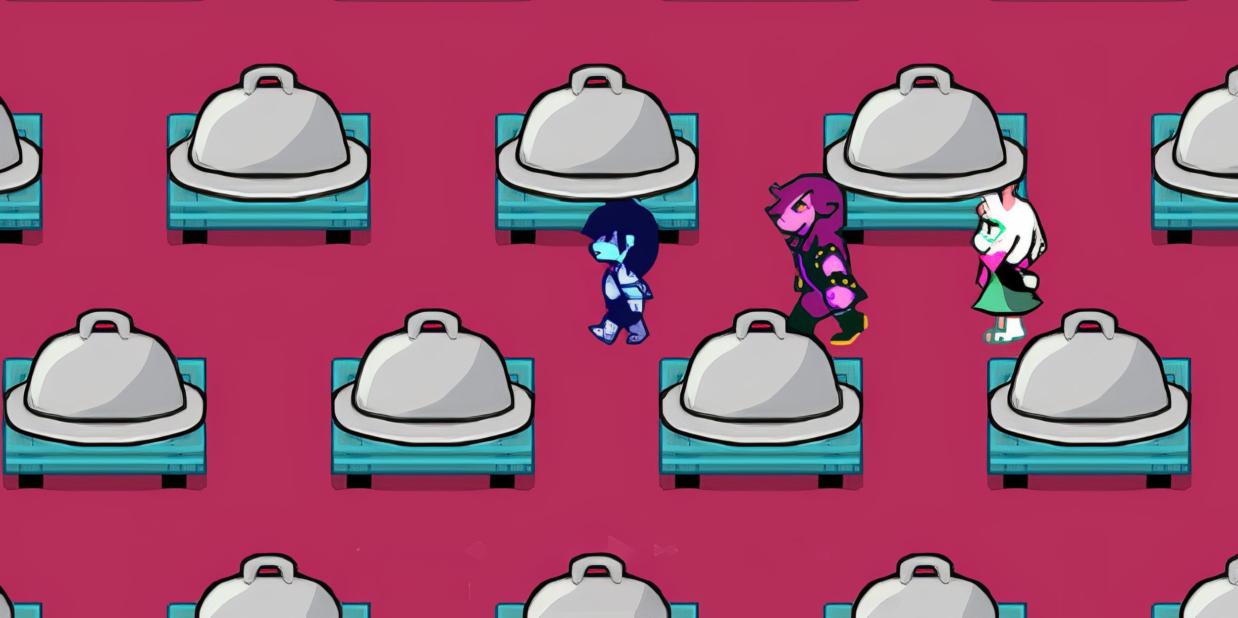 Deltarune Dinner Plates