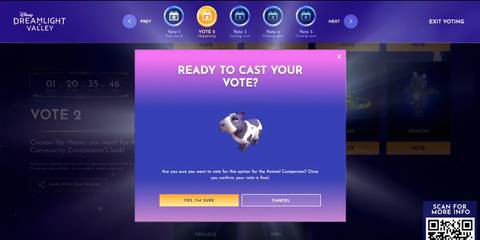 Disney Dreamlight Valley Community Companion voting website