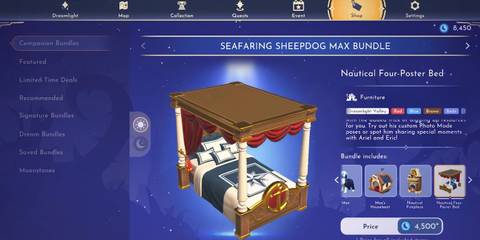 Disney Dreamlight Valley Max Bed