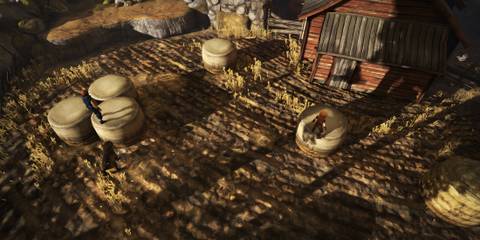 Distracting a dog in Brothers A Tale of Two Sons